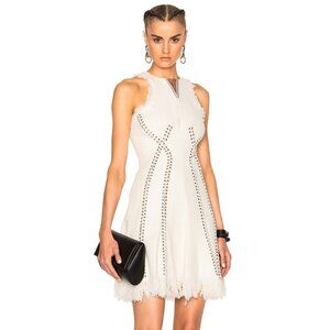 Alexander Wang - Vintage Barbell Piercing White Tweed Dress